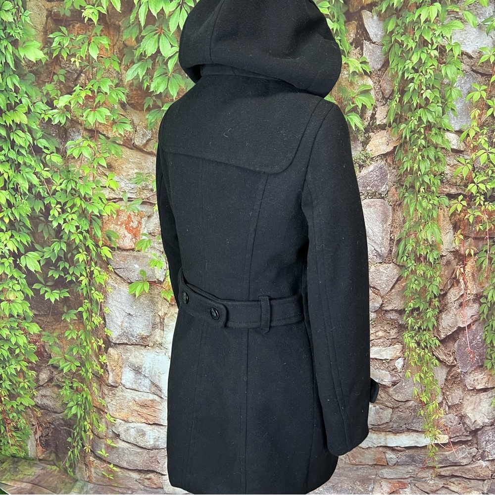 NWT ESPRIT Black Toggle Heritage Style and Zip Closure Wool Blend Pea Coat, 8 - Picture 8 of 14